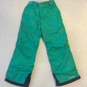 Columbia Girl's Size M Snowboard Pants Teal